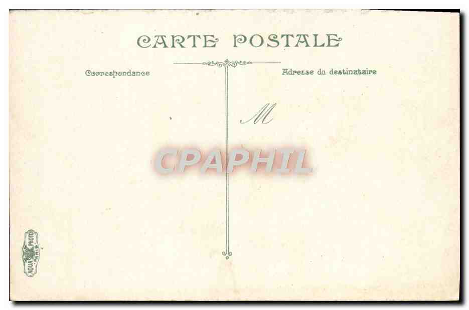 CPA Geneve La Rue du Mont Blanc  — Verso