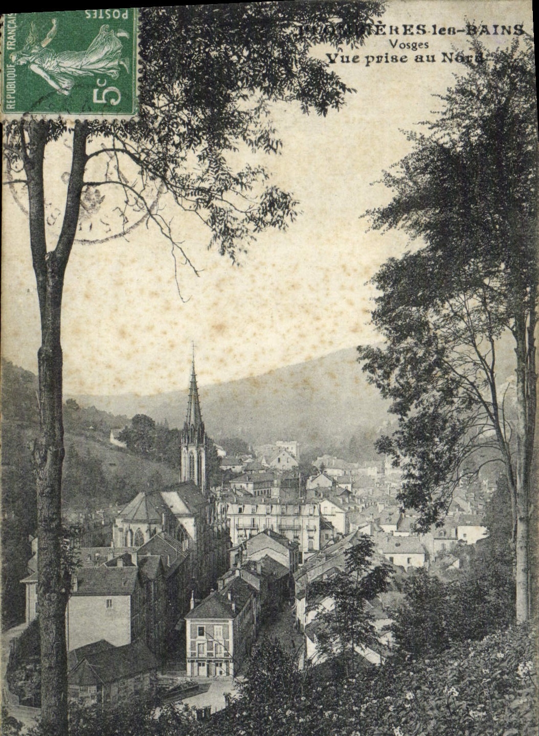 Plombières-les-Bains — Vue prise au Nord — Vosges