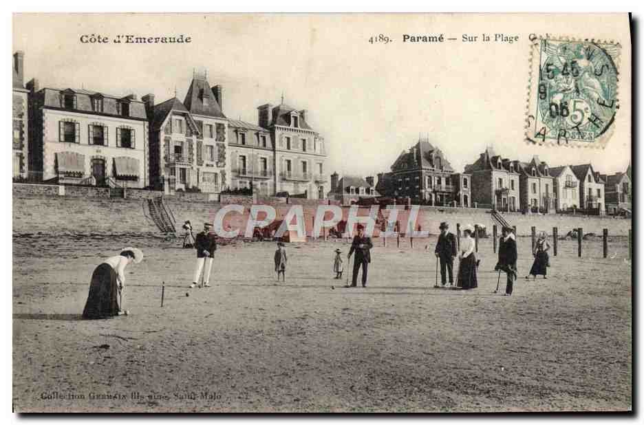 CPA Parame Sur La Plage Croquet