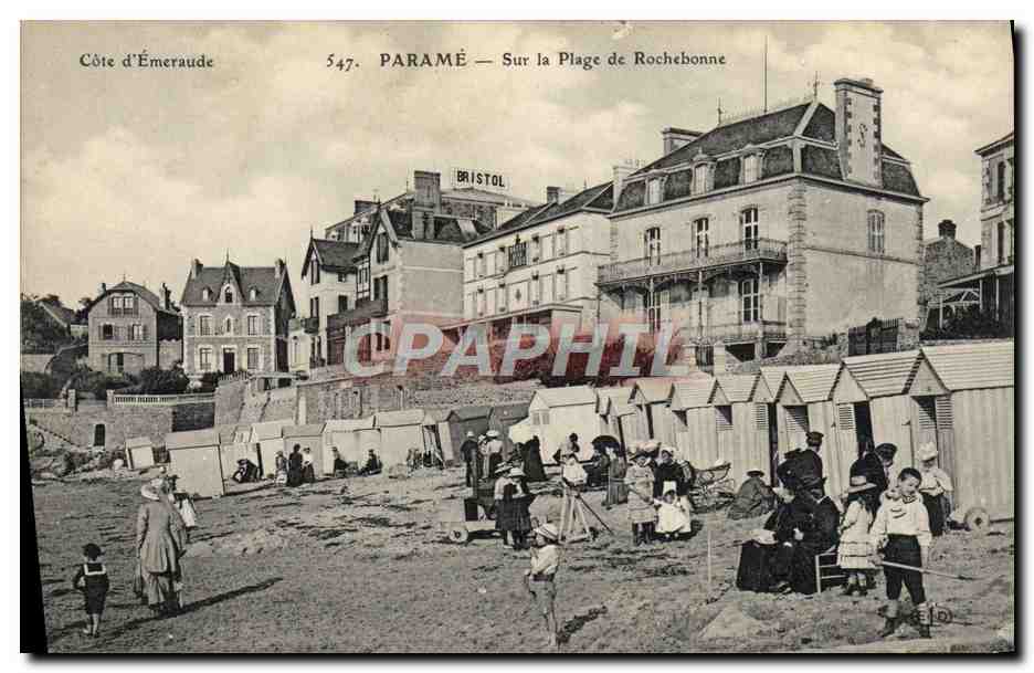 CPA Parame Sur La Plage De Rochebonne