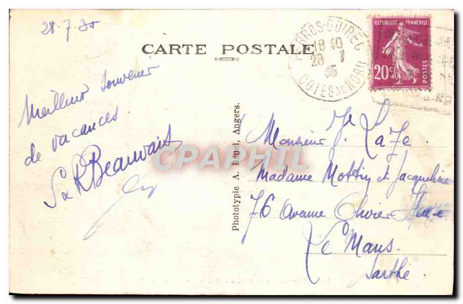 Perros-Guirec (C.-du-N.) — Das Casino A.B. — Rückseite