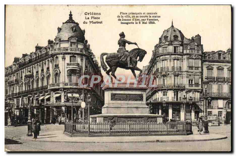 CPA Orleans La Place Du Martroi Jeanne d'Arc 