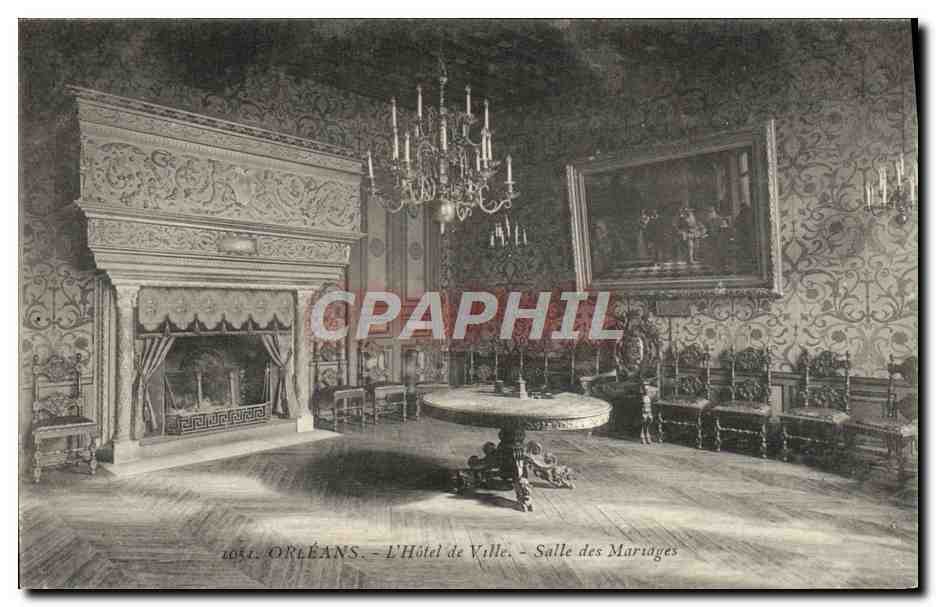 CPA Orleans L'Hotel De Ville Salle Des Mariages