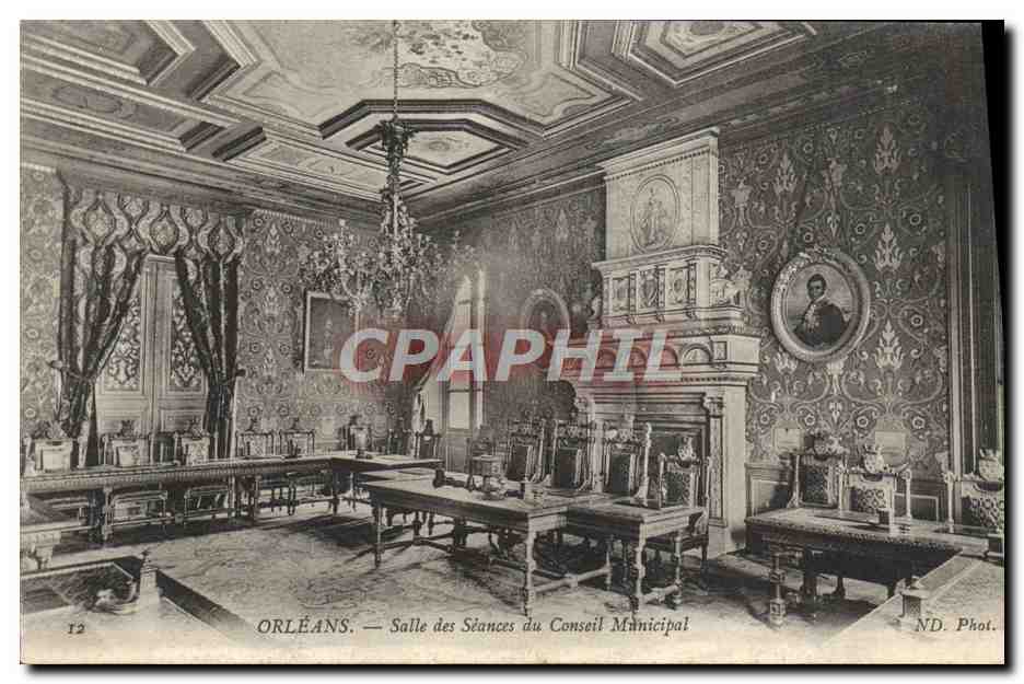 CPA Orleans Salle Des Seances Du Conseil Municipal