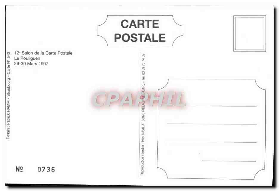 CPM Le Pouliguen Salon De La Carte Postale 1997 — Back