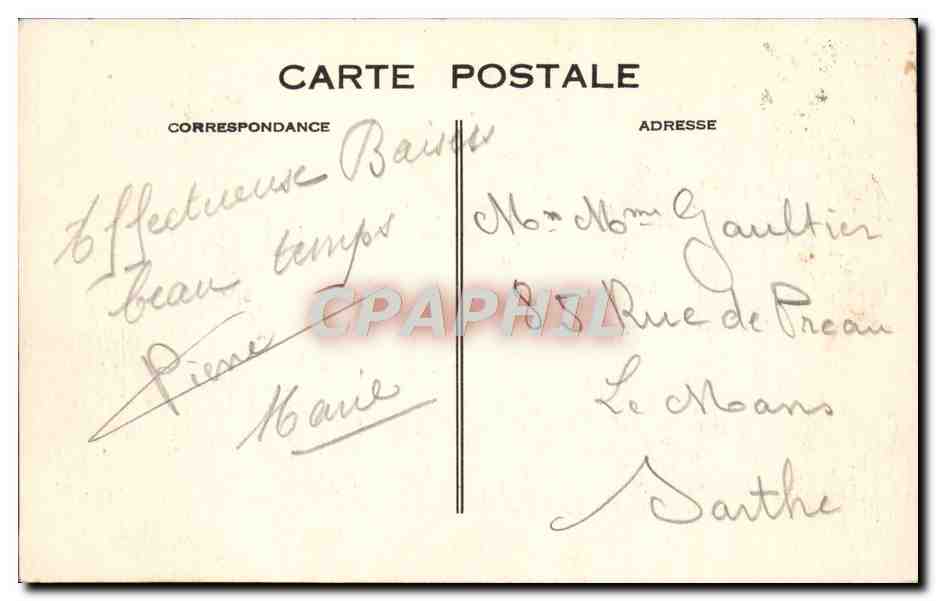 CPA Rouen Vue Generale Des Quais Et De La Seine Bateaux — Verso