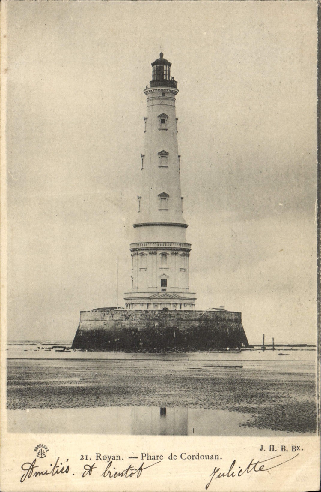 Phare de Cordouan — Royan — J. H. B. Bx.