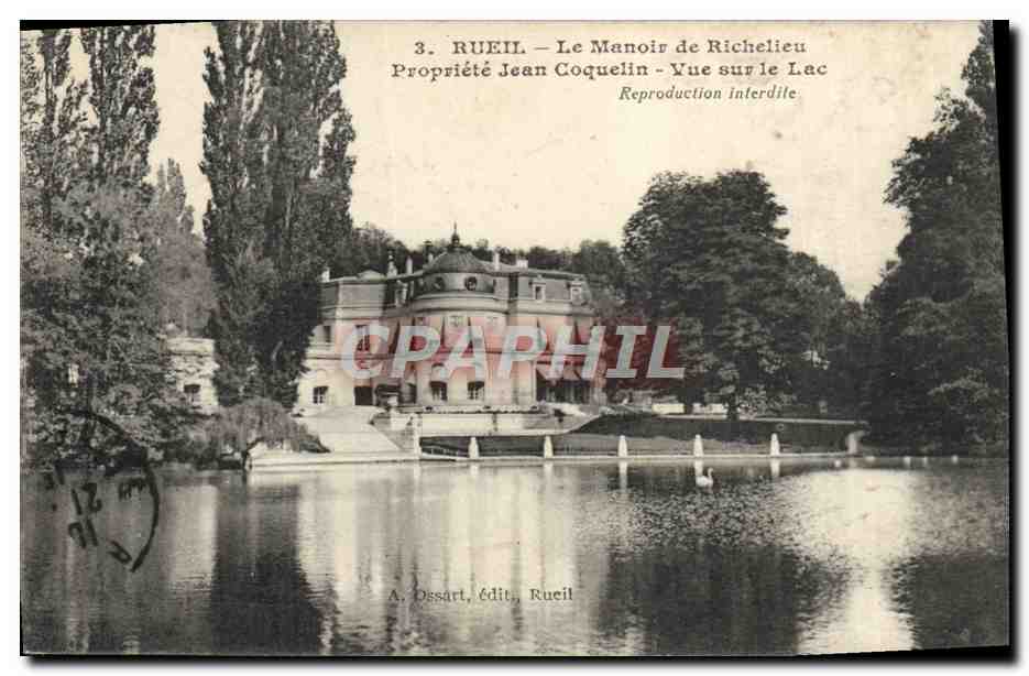 CPA Rueil Le Manoir De Richelieu Propriete Jean Coquelin Vue sur le lac