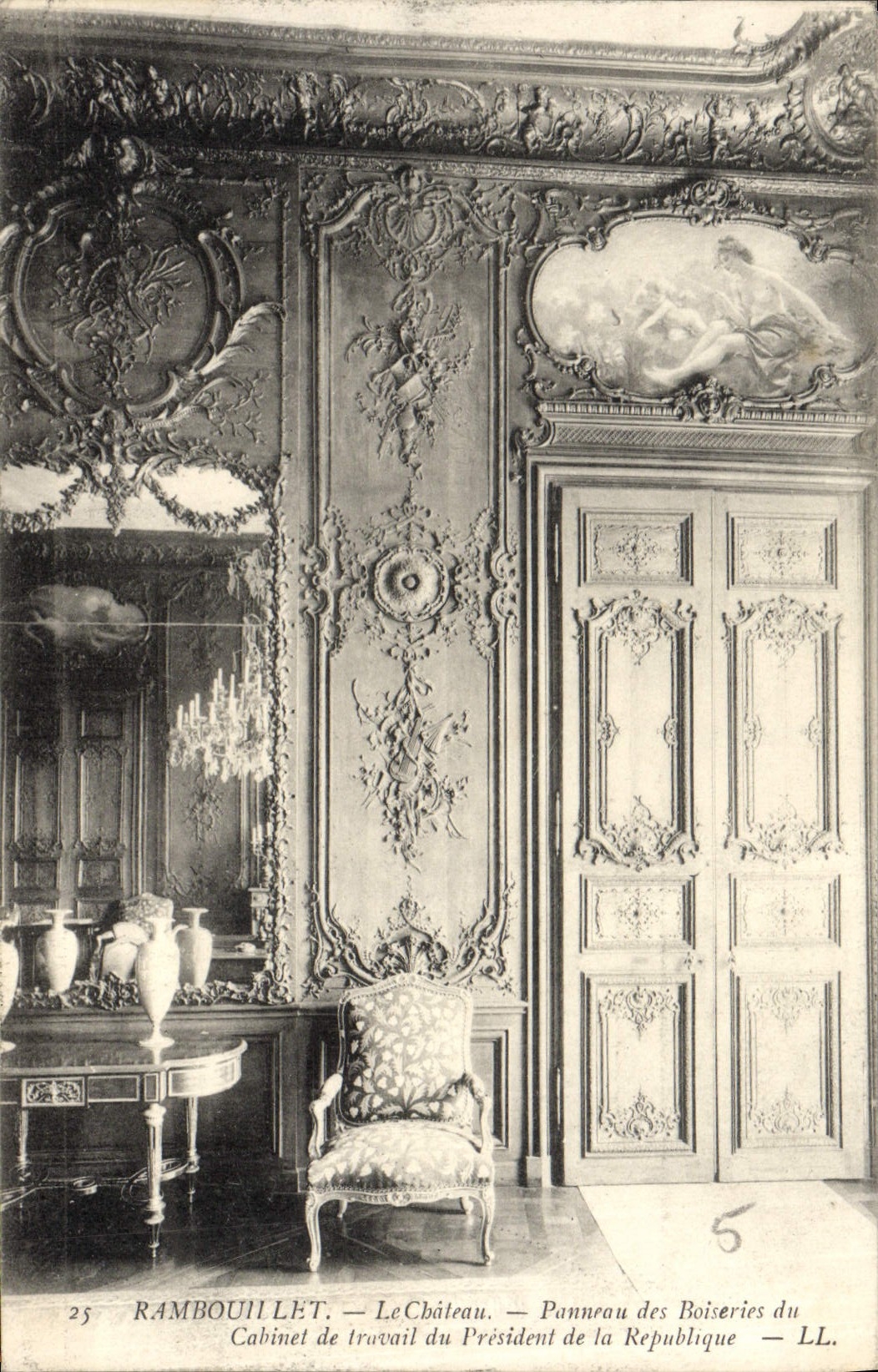 Rambouillet — Le Château — Cabinet de travail du Président de la République — LL. — N°25