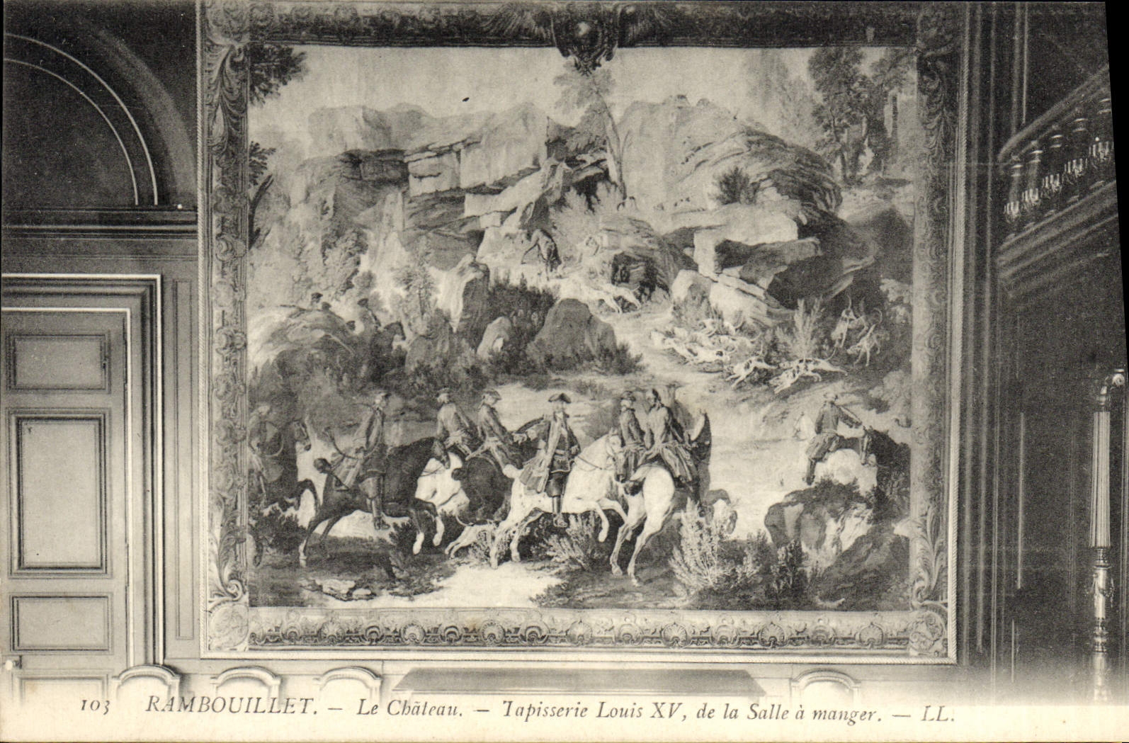 Rambouillet — Le Château — Tapisserie Louis XV, de la Salle à manger — LL.