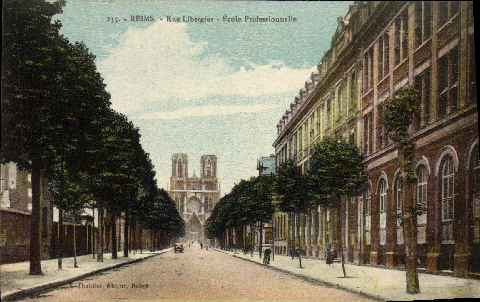 Reims - Rue Libergier - École Professionnelle — Thutiller, éditeur, Reims, n°235