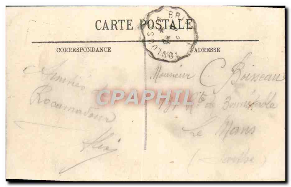 Rocamadour — Vue générale prise de la Route de Cahors — éditeur non identifié, n° de série 3 — Rückseite