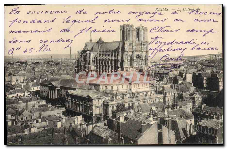 CPA Reims La Cathedrale