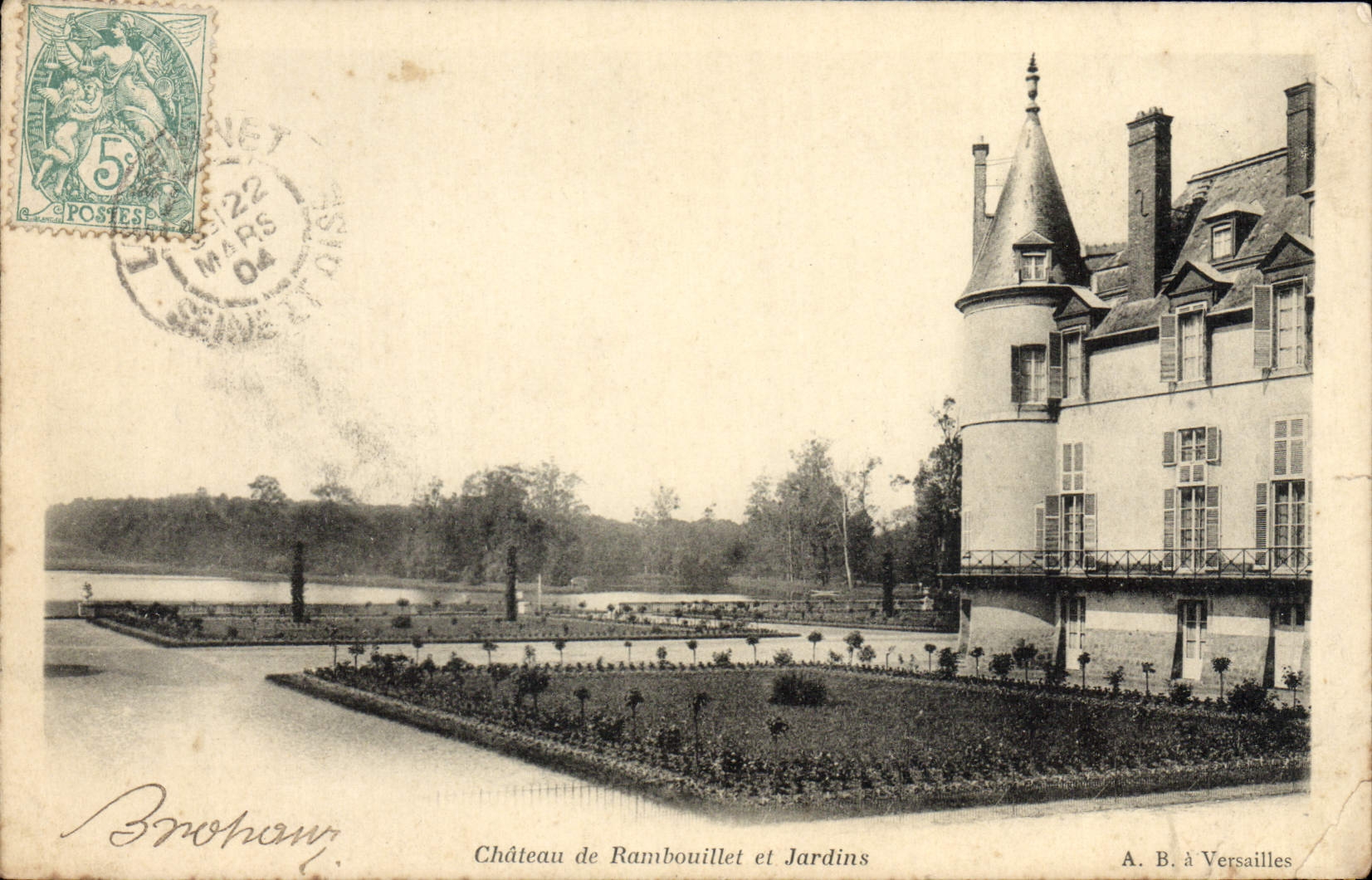 CPA Chateau De Rambouillet Et Jardins
