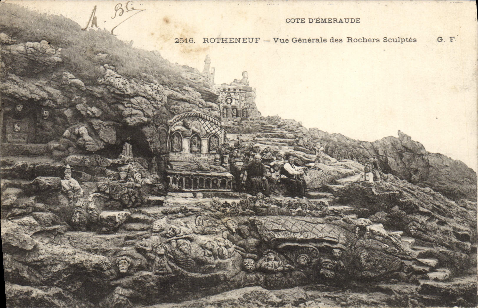 CPA Rotheneauf Vue Generale Des Rochers Sculptes