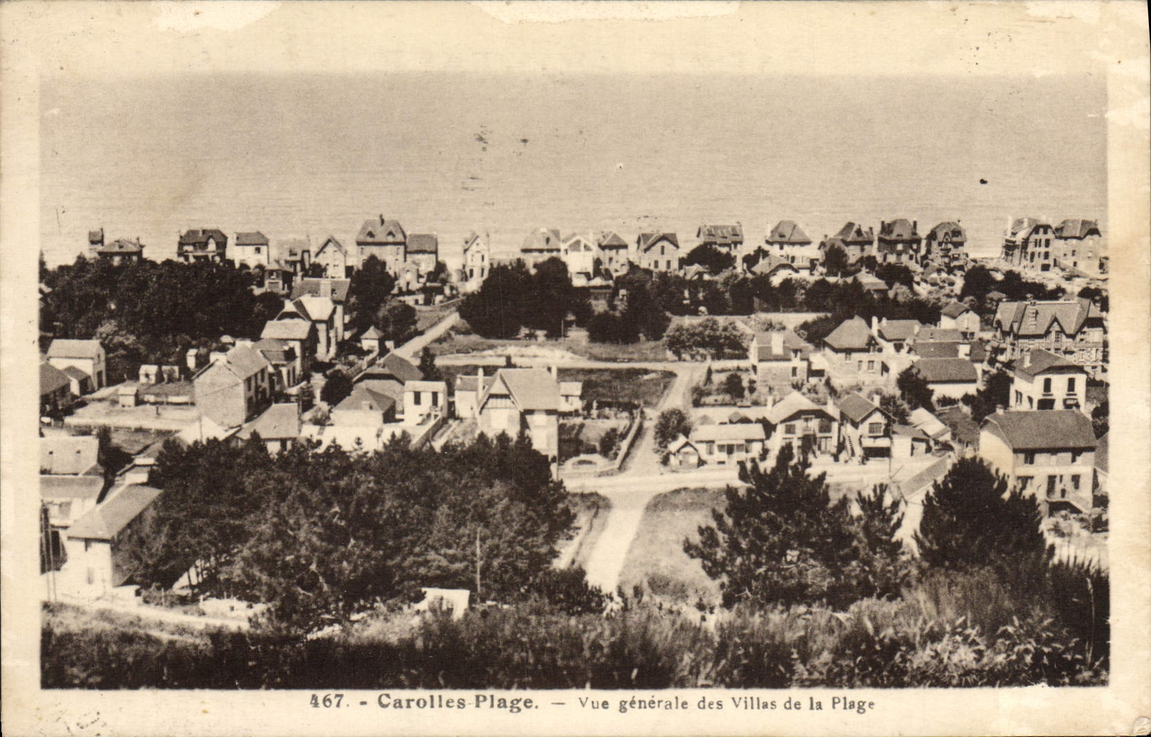 Carolles-Plage — Vue générale des Villas de la Plage — n° 467