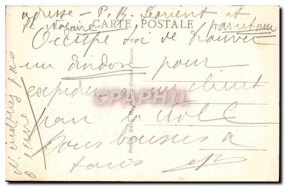 Marine de Guerre Française - « Léopard » — n°187 — J. Nozak, Éditeur — Verso