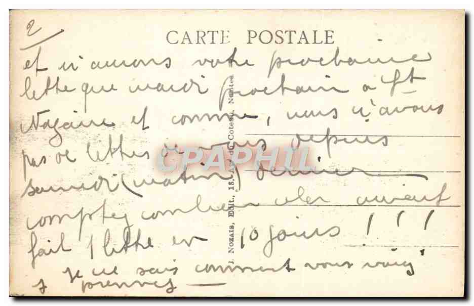 CPA Marine de Guerre Francaise le Lamotte Picquet — Verso