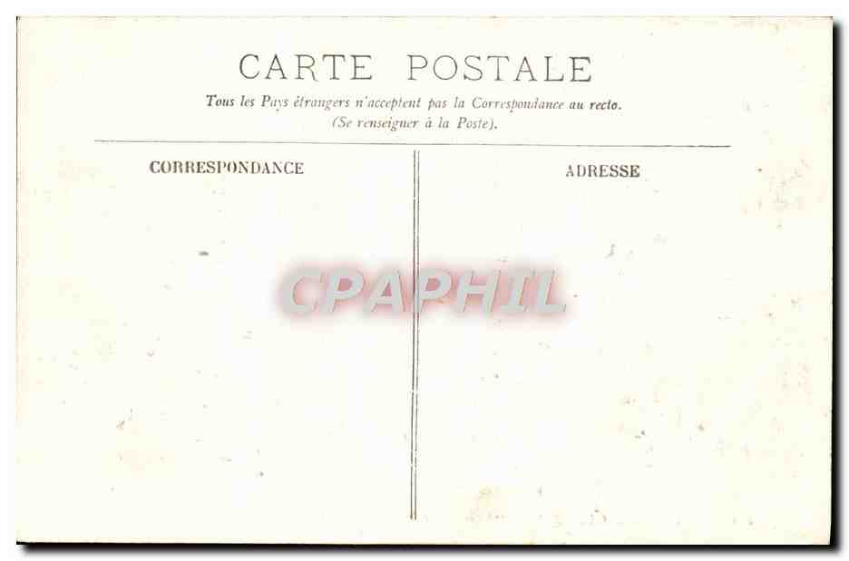 CPA Marine de Guerre Massena Cuirasse d'escadre — Verso
