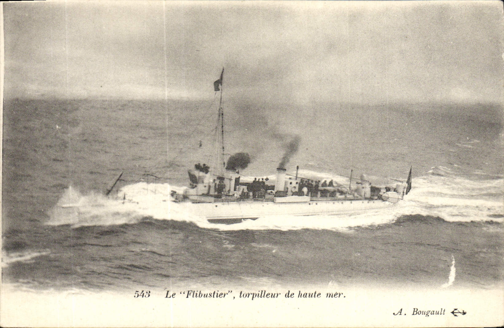 Le "Flibustier", torpilleur de haute mer — A. Bougault, n° 543