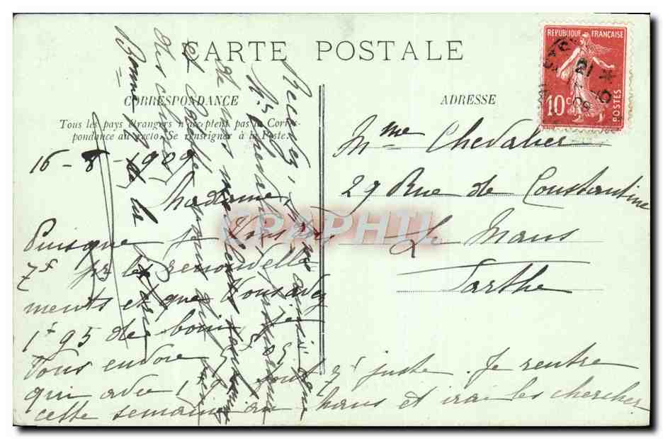 Le "Flibustier", torpilleur de haute mer — A. Bougault, n° 543 — Verso