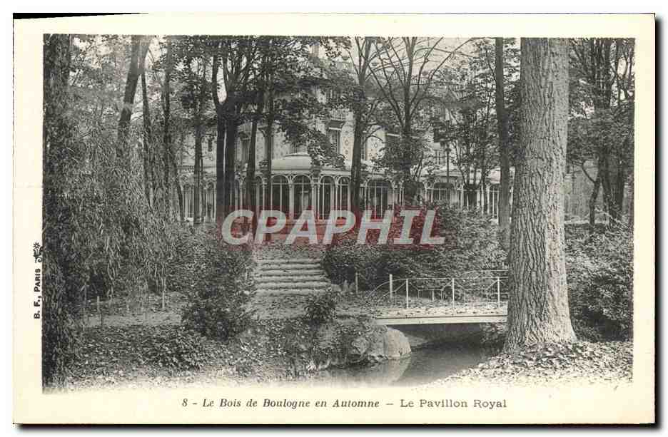CPA Le Bois de Boulogne en Automne Le Pavillon Royal