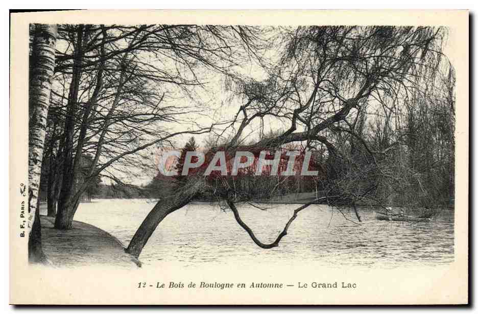 CPA Le Bois de Boulogne en Automne le Grand Lac