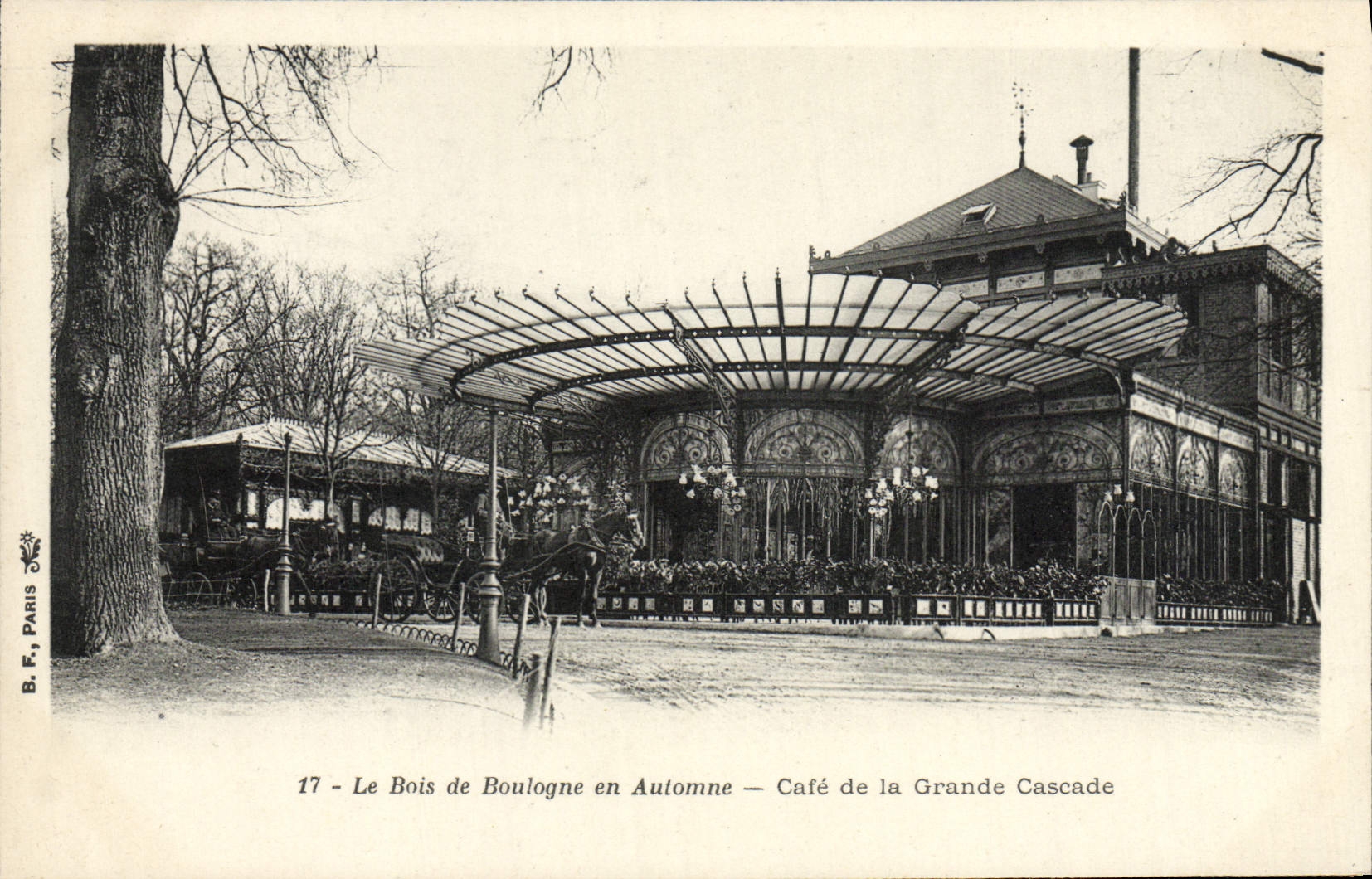 Le Bois de Boulogne en Automne — Café de la Grande Cascade — B.F. Paris, n°17