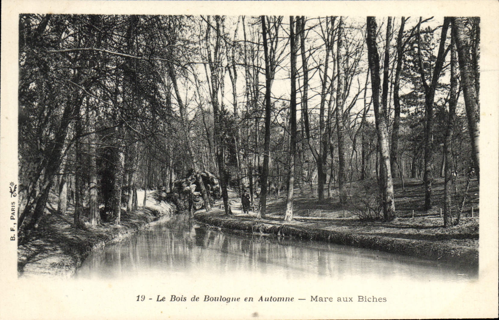 CPA Le Bois de Boulogne en Automne Mare aux Biches