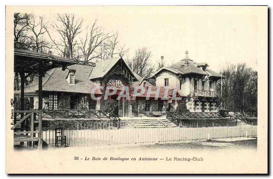 CPA Le Bois de Boulogne en Automne Le Raching Club
