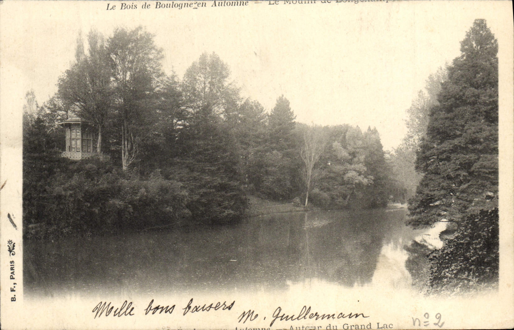 CPA Le Bois de Boulogne Automne Autour du grand lac