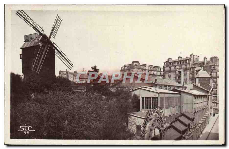 CPA Paris Moulin de la Galette