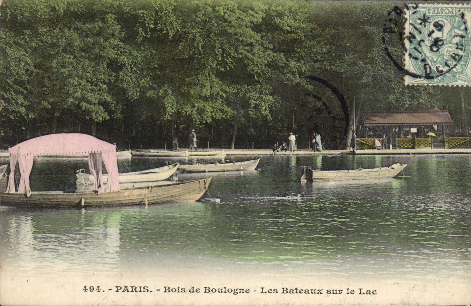 CPA Paris Bois de Boulogne Les bateaux sur le lac