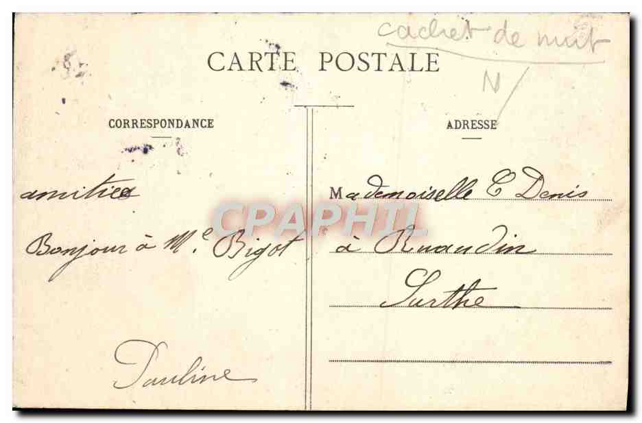 CPA Paris Bois de Boulogne Les bateaux sur le lac — Rückseite