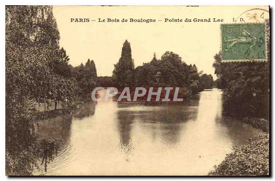CPA Paris Le Bois de Boulogne Pointe du Grand Lac