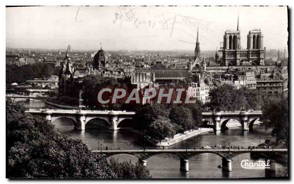 Paris — La Pointe de la Cité et les Ponts — Chantal
