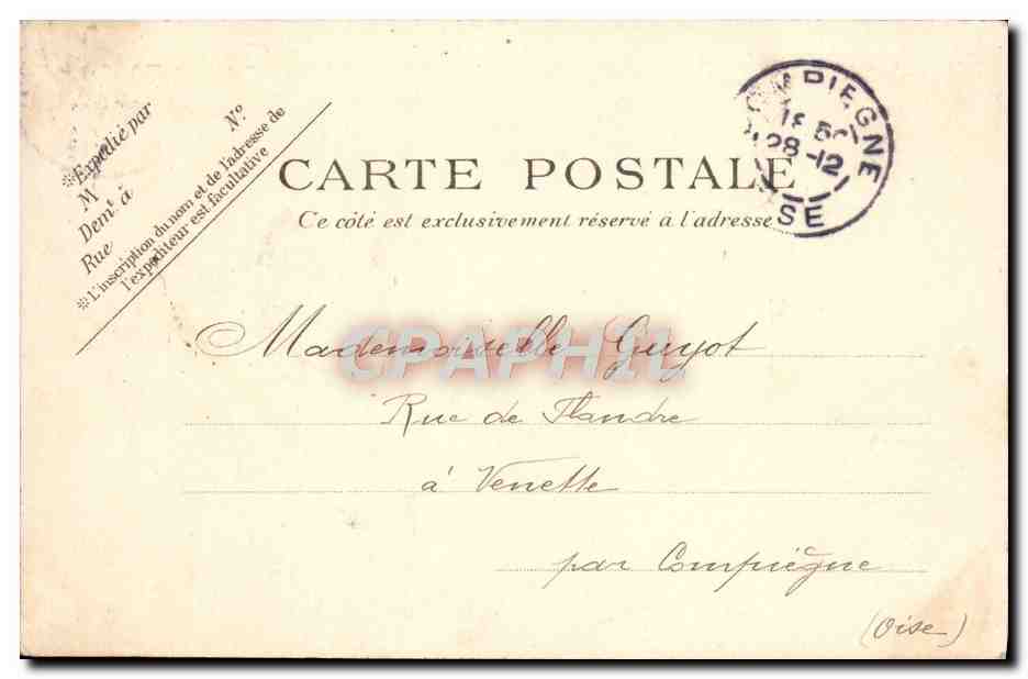 CPA Paris Les Buttes Chaumont Le Belvedere et Le Pont de briques — Verso