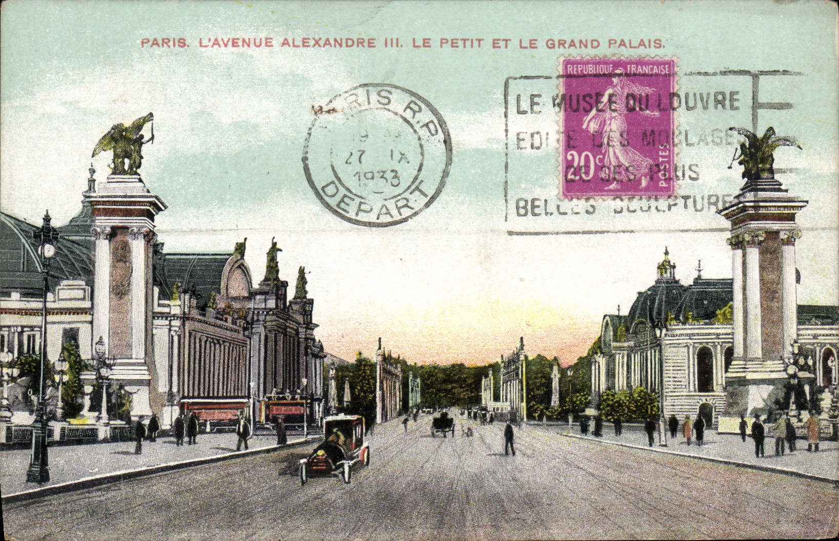 CPA Paris L'Avenue Alexandre III Le Petit Et Le Grand Palais