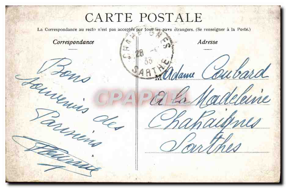 CPA Paris L'Avenue Alexandre III Le Petit Et Le Grand Palais — Rückseite