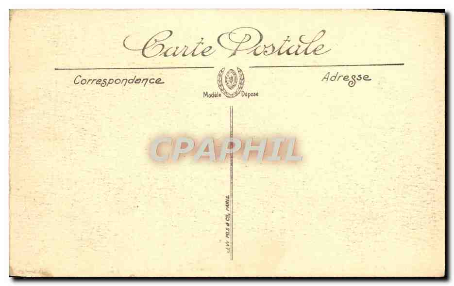 CPA Paris Le Jardin des Tuileries et L'Arc de Triomphe — Rückseite