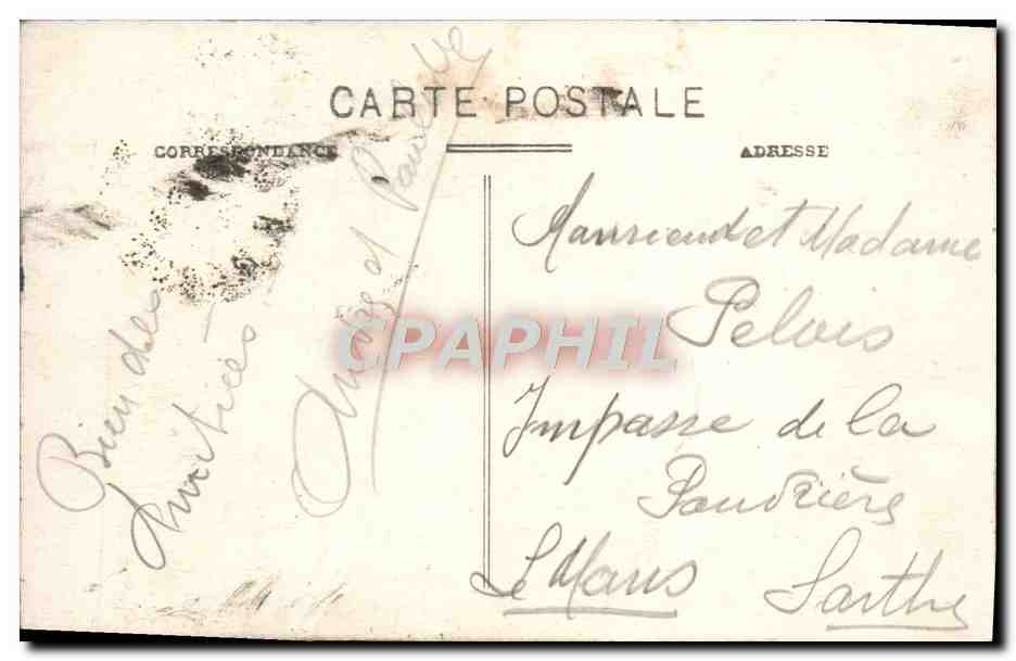 CPA Paris La Colonne de Juillet — Rückseite