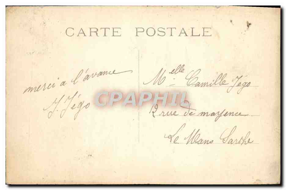 CPA Paris Le Louvre Et Le Carrousel — Rückseite
