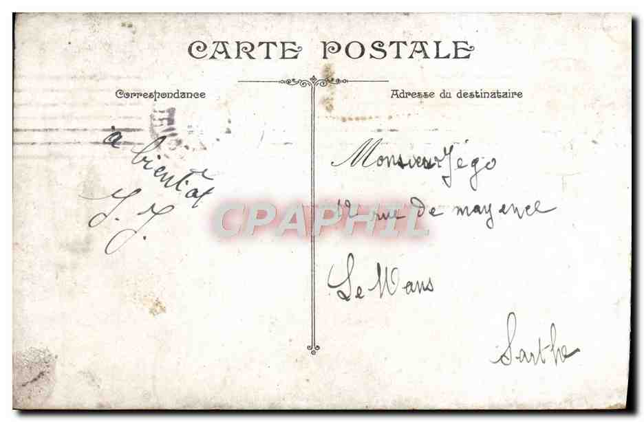 CPA Paris Notre Dame — Verso