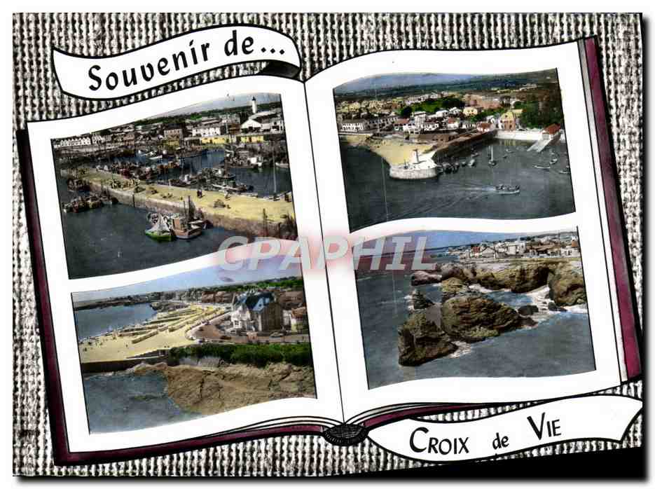CPM Croix De Vie Le Port de peche Un coin du port La plage Rochers sur la cote