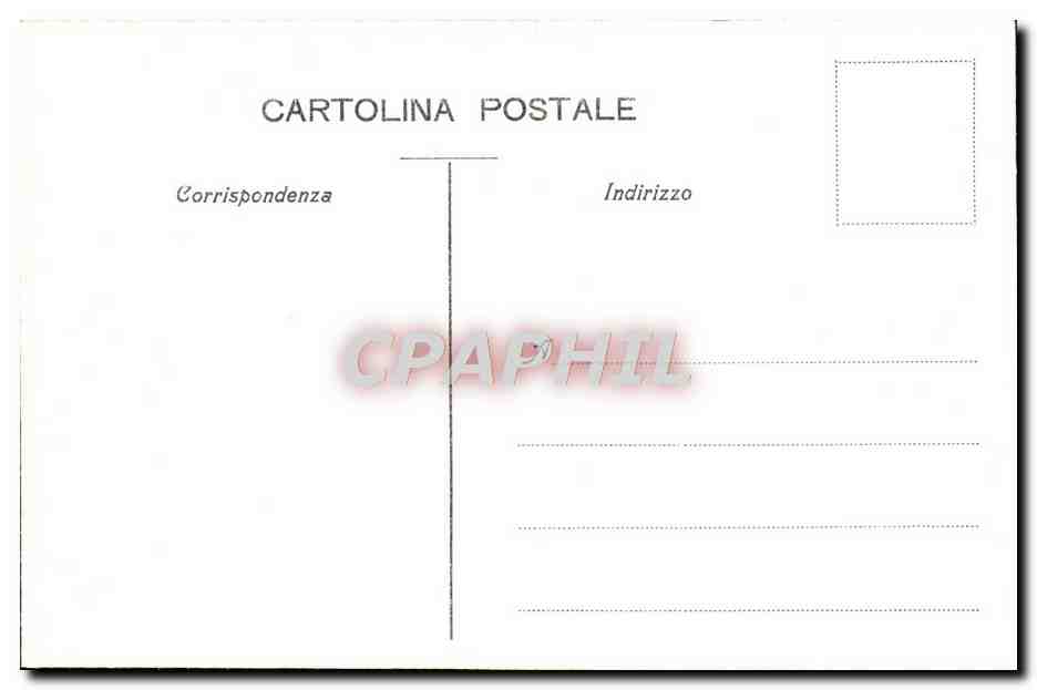 CPA Milano Monumento a giuseppe Garibaldi — Rückseite