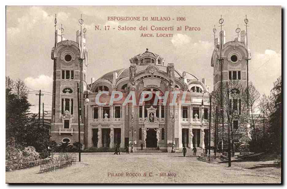 CPA Milano 1906 Salone dei Concerti al Parco 