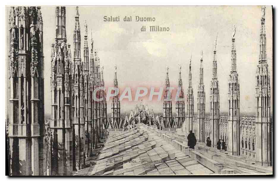 CPA Milano Saluti dal Duomo 