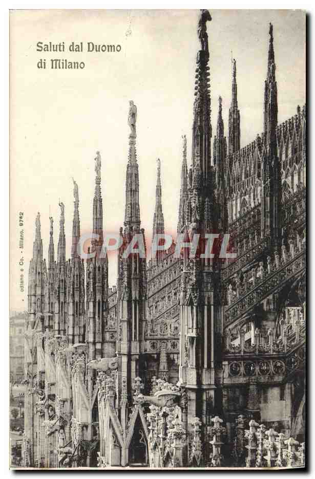 CPA Milano Saluti dal Duomo 