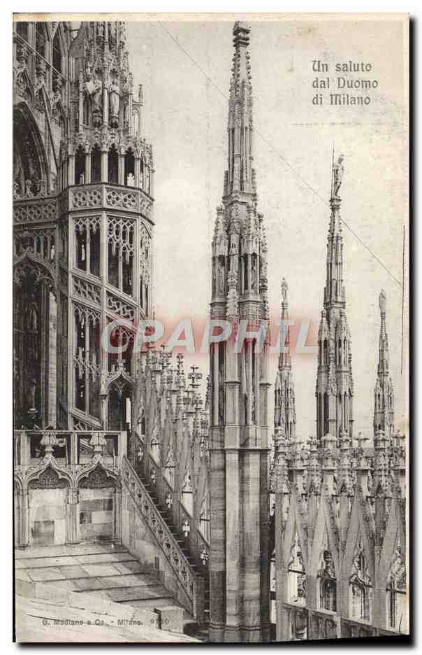 CPA Milano Saluti dal Duomo 