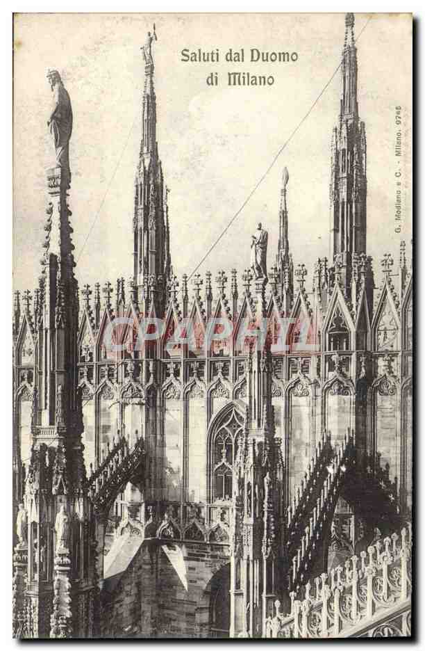 CPA Milano Saluti dal Duomo 
